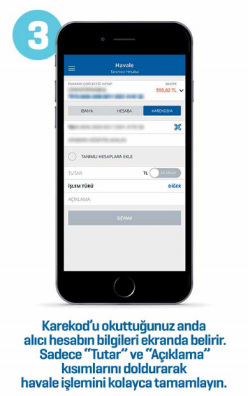 işbank karekod ile havale